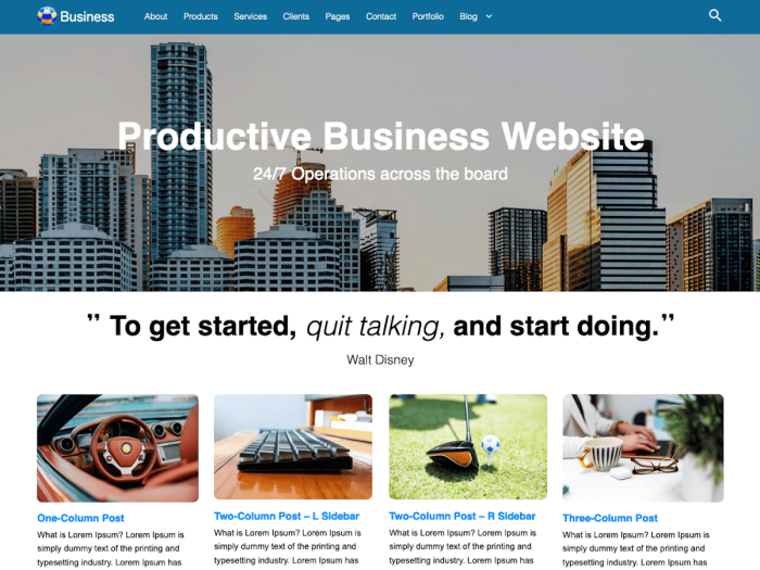 WordPress Theme for Business
