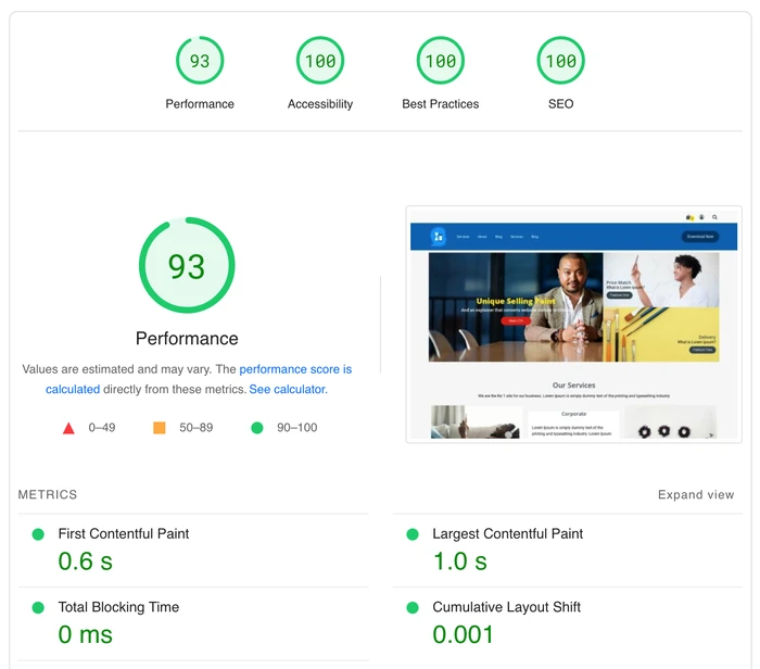 PageSpeed Insights Report