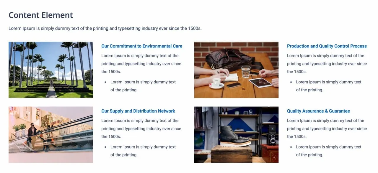 Content Management Features