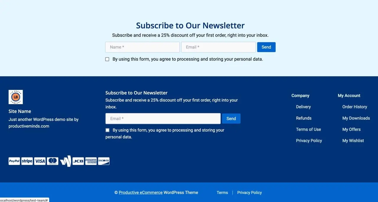 productive-ecommerce: Footer Designs – productive business